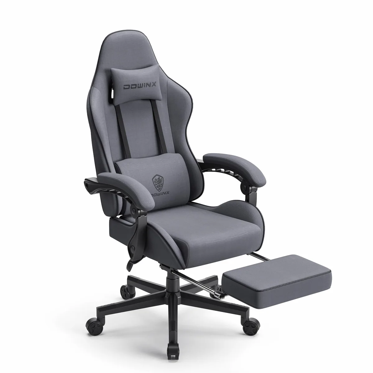 Dowinx Dowinx LS-6658 Gaming Chair Dark Grey 290 lbs 90°-135° Recline — product photo