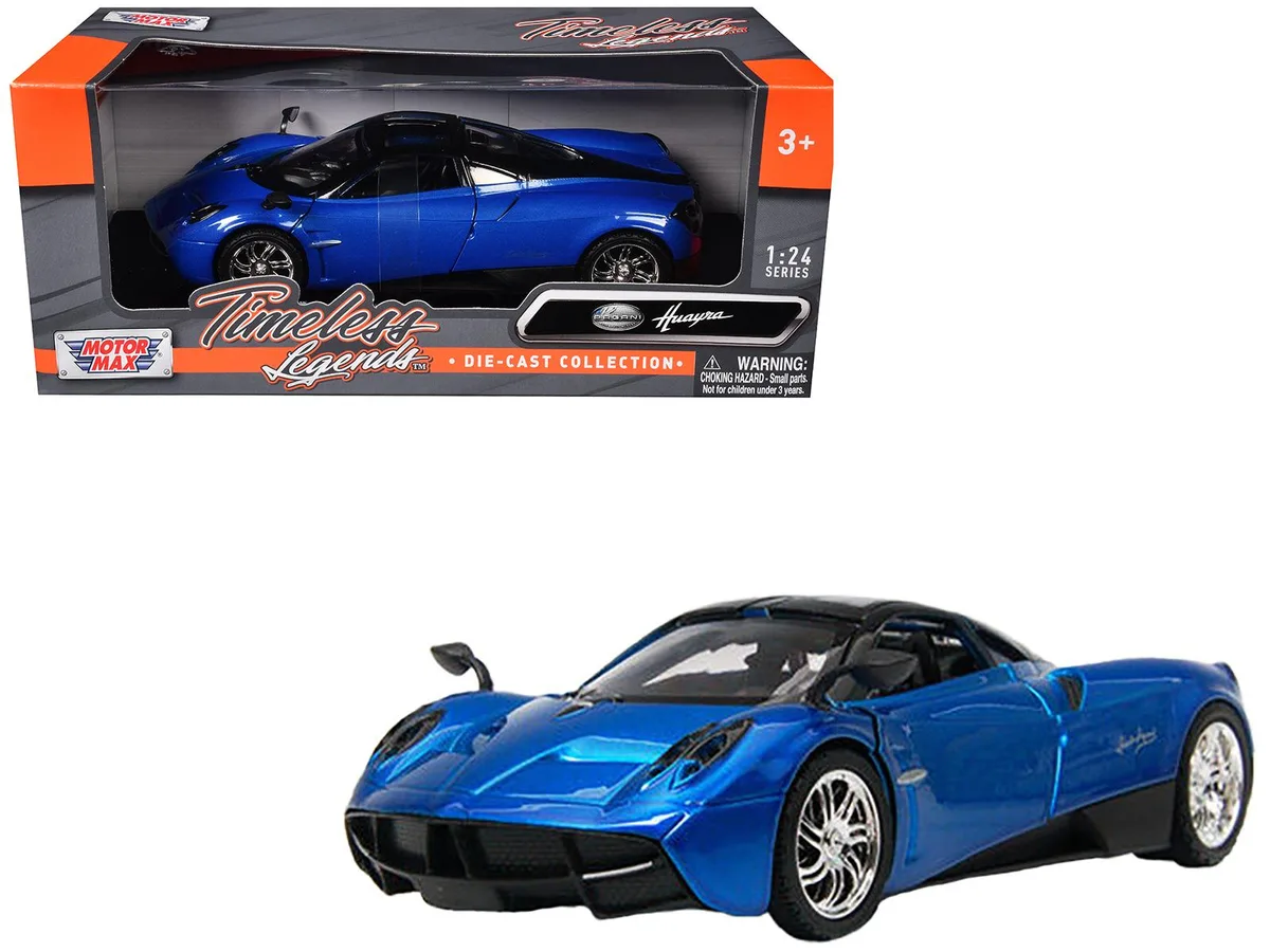 MOTORMAX MOTORMAX Pagani Huayra Blue 1/24 Diecast Car hobby collectible — product photo