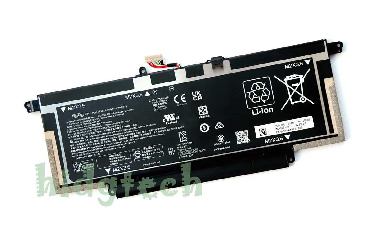 Beisite Beisite SS06XL laptop battery 68.4Wh 11.58V for Elite Dragonfly G3 — product photo