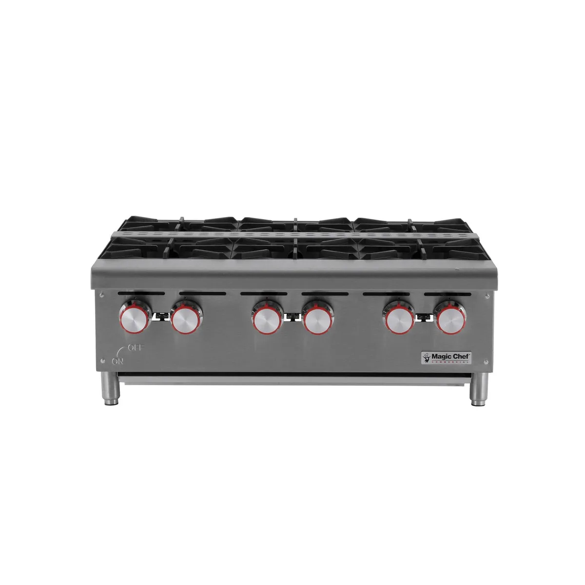 Magic Chef Magic Chef 36 in. Natural Gas Commercial Counter Hot Plate Range Stainless Steel — product photo