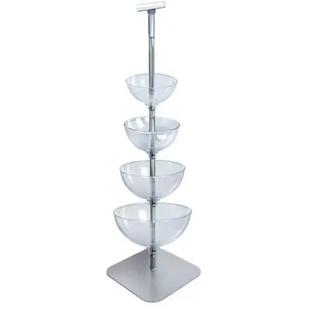 Azar Displays Azar Displays 750040 Four-Tier Cascading Bowl Floor Display food service — product photo