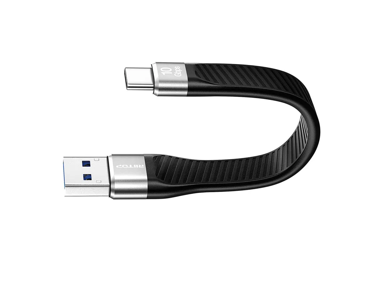 RIITOP RIITOP USB-A to USB-C 3.2 Gen 2 cable 10Gbps 13cm — product photo