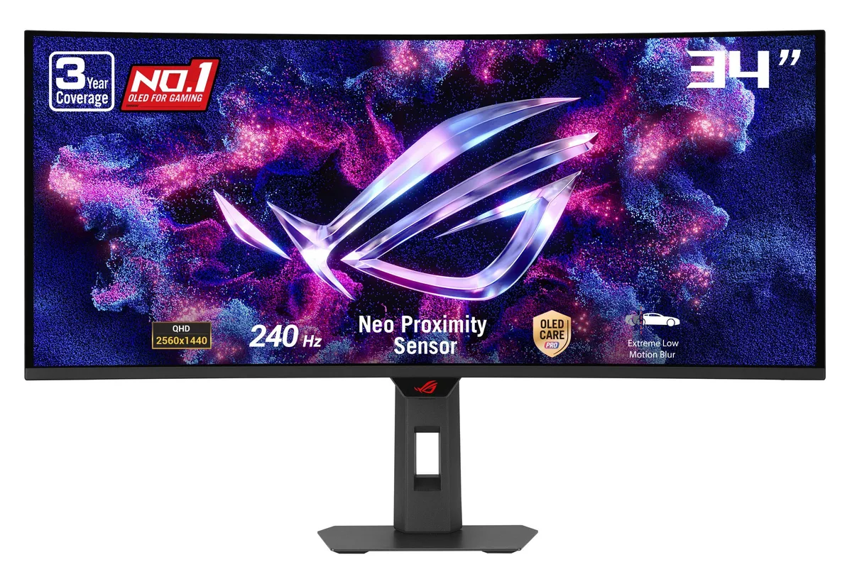 ASUS ASUS ROG Strix XG34WCDMTG 34" 240Hz OLED gaming monitor — product photo