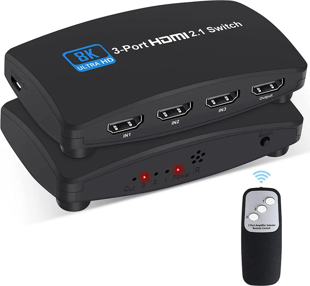 Jansicotek Jansicotek OZ8Q3 3-Port HDMI 2.1 Switch 8K@60Hz — product photo