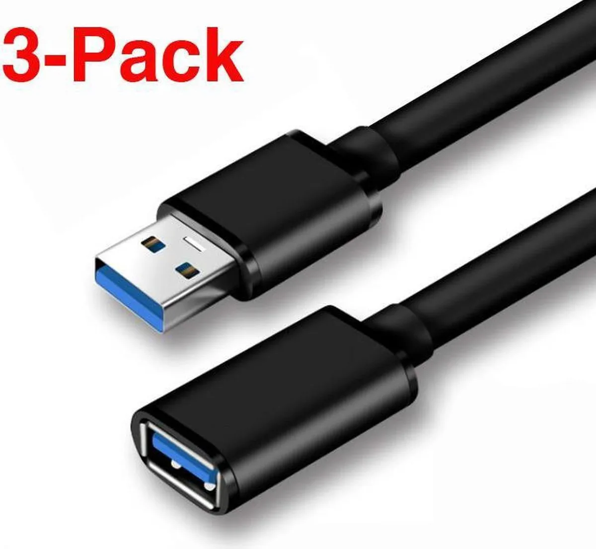 SMUGDESK SMUGDESK USB 3.0 A Male to A Male Cable 3.3Ft 3-Pack — product photo
