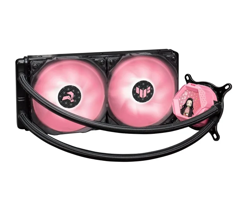 ASUS ASUS TUF Gaming LC 240 ARGB Demon Slayer Nezuko Limited Edition Pink liquid cooler — product photo