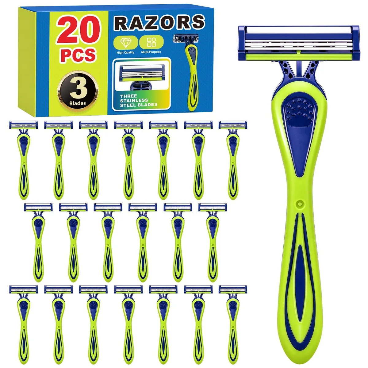 Disposable 3-Blade Razors 20 Count — product photo