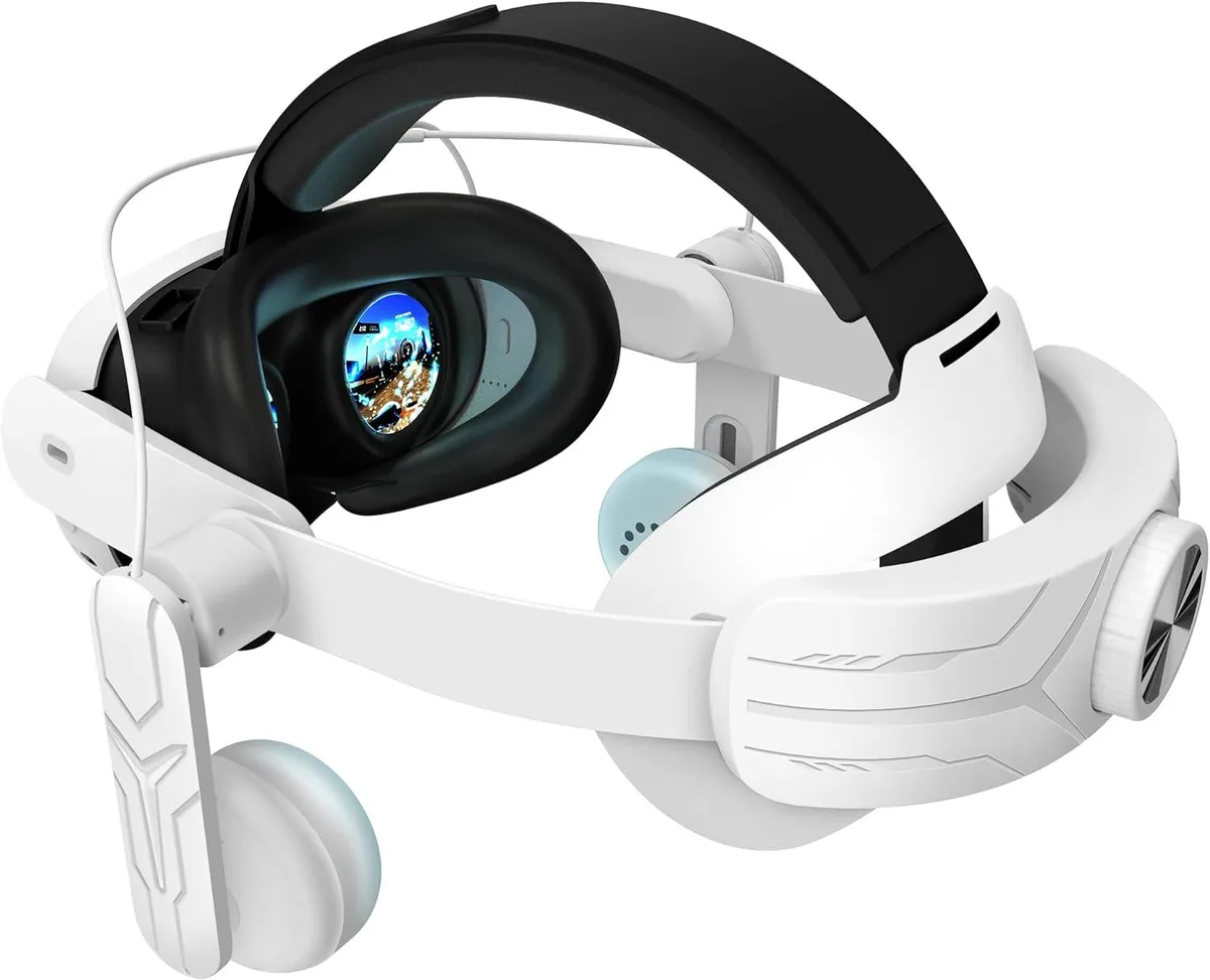 Hitoor Hitoor Audio Head Strap for Quest 3 White 40mm 14° — product photo