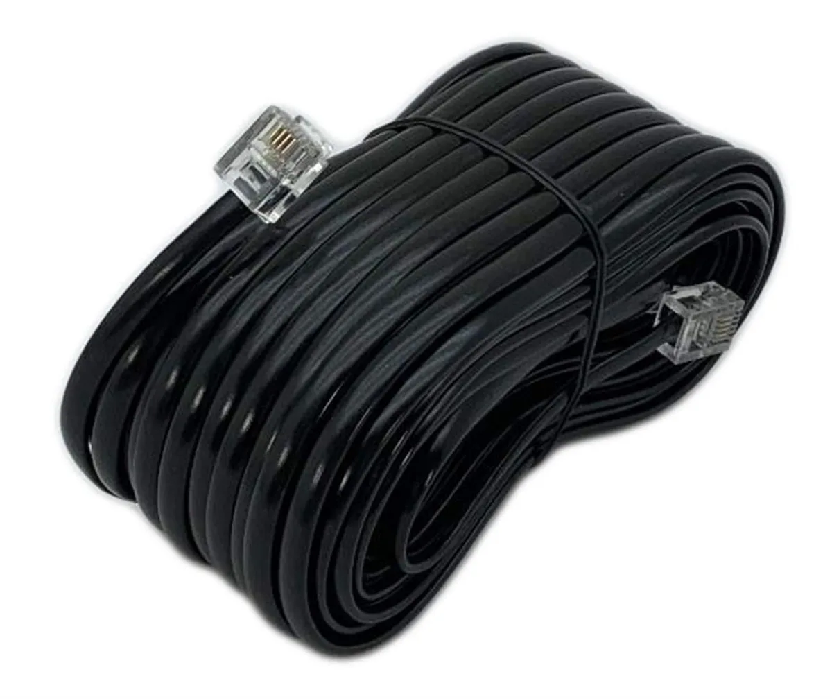 iMBAPrice iMBAPrice 50 Feet Telephone Extension Cord Black — product photo