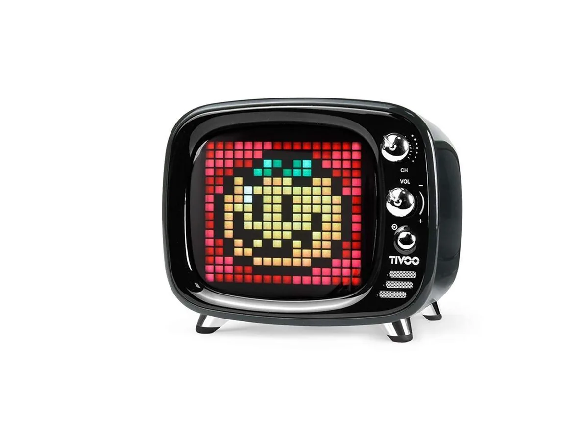 Divoom Divoom Tivoo Retro Bluetooth Speaker Black 16x16 LED 256 RGB portable audio — product photo
