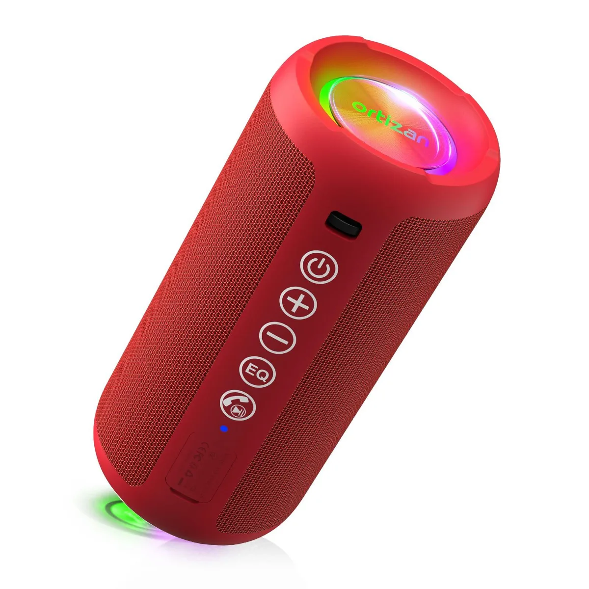 Ortizan X10 portable speaker Bright Red 24W IPX7 30-hour — product photo