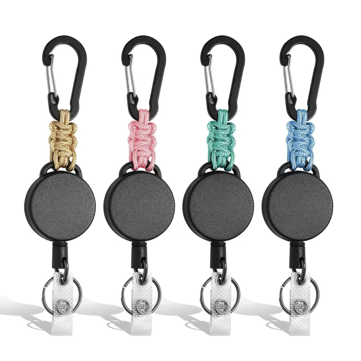  Viator Gear zqca022 Keyholder 4 Pack Black Retractable 23.6in 8.8oz 100000 Cycles — product photo