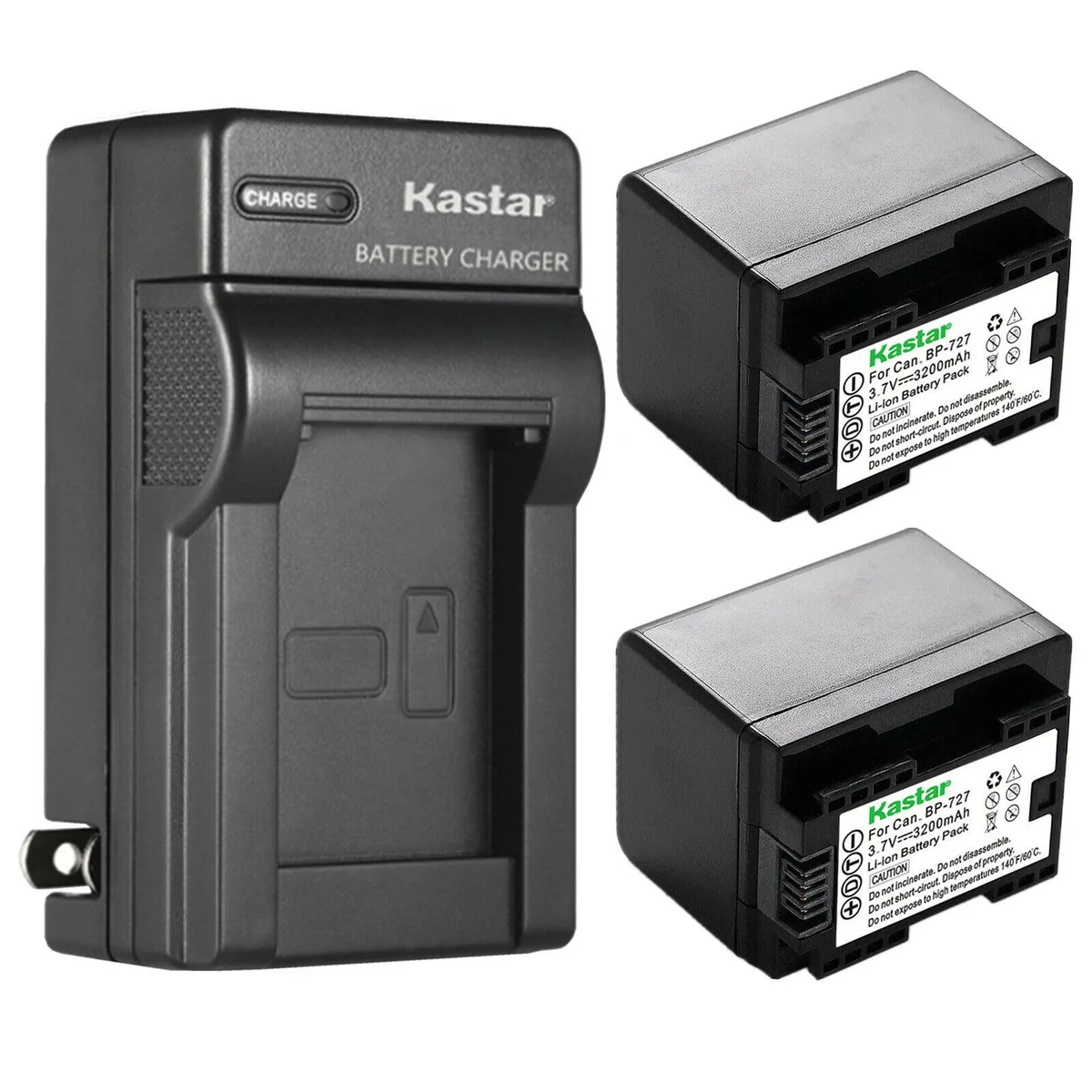 Kastar Kastar BP-727 2-Pack Battery &amp; AC Charger — product photo