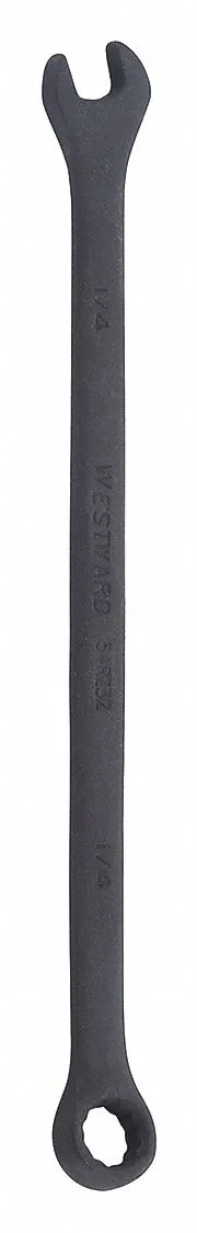 Westward 54RZ32 combination wrench 1/4 inch SAE black oxide finish
