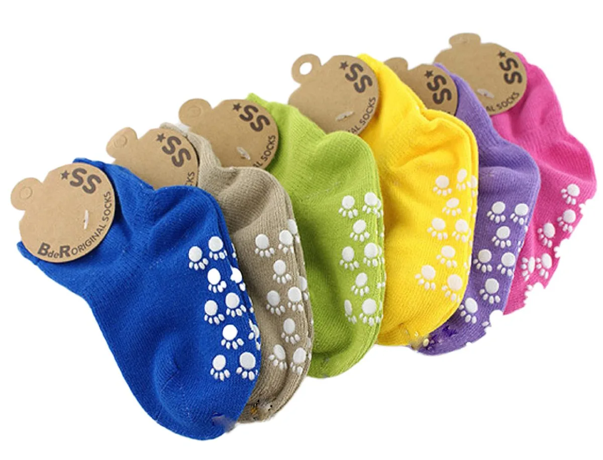 Lian LifeStyle Lian LifeStyle Baby Girl 6 Pairs Cotton Crew Socks 0Y-2Y Multi Color — product photo