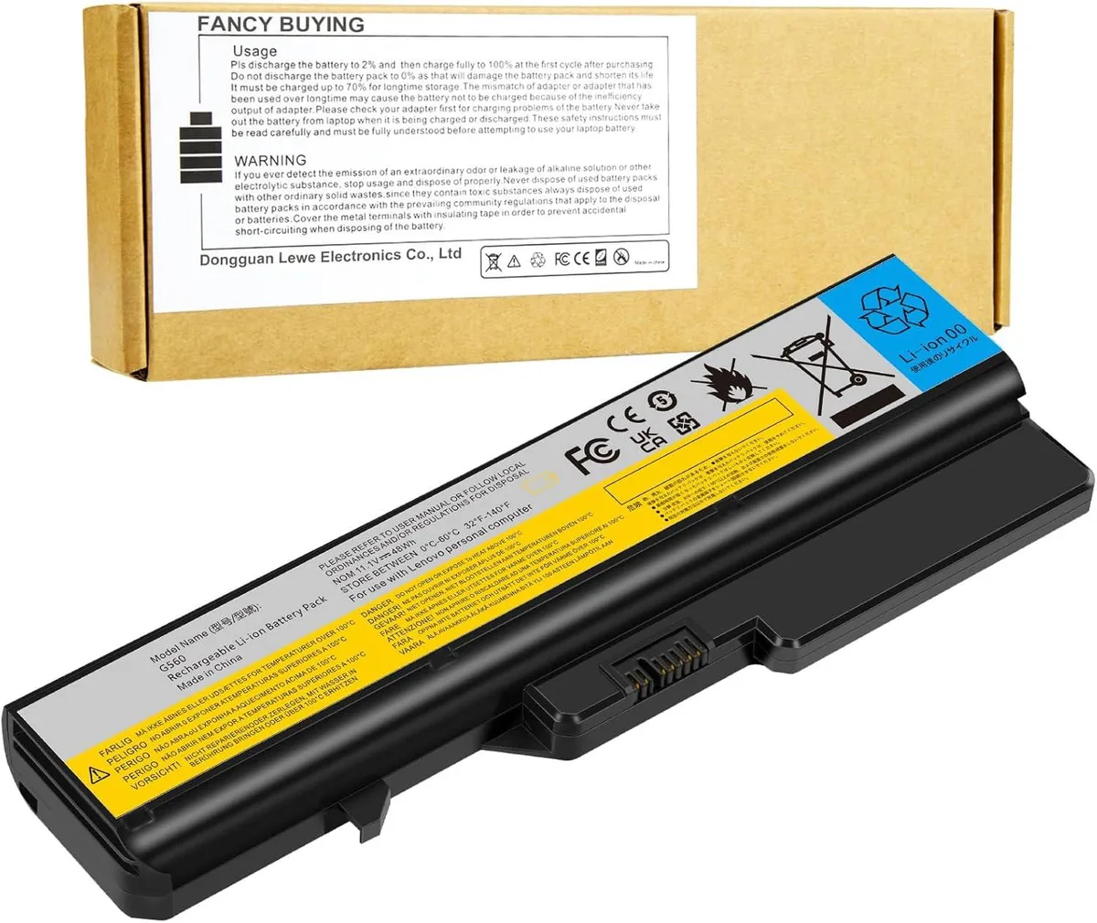 PISKEKAT PISKEKAT 6 cell Li-ion laptop battery 5200mAh 11.1V — product photo