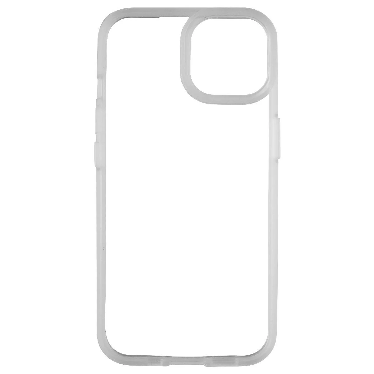 Clear slim rigid plastic case for iPhone 14 and 16e with transparent finish