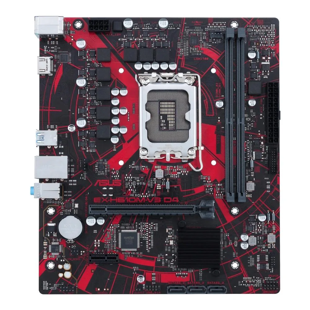 ASUS ASUS EX-H610M-V3 D4 Intel H610 DDR4 64GB ATX motherboard — product photo