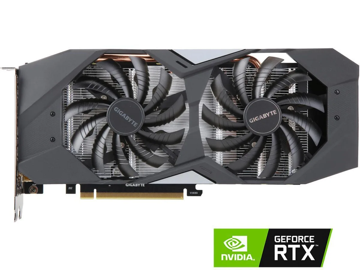 GIGABYTE GIGABYTE GeForce RTX 2060 12GB GDDR6 WF2OC graphics card — product photo