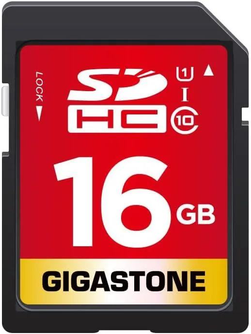 Gigastone Corporation Gigastone Corporation 16GB SDHC UHS-I U1 Class 10 80MB/s memory card — product photo