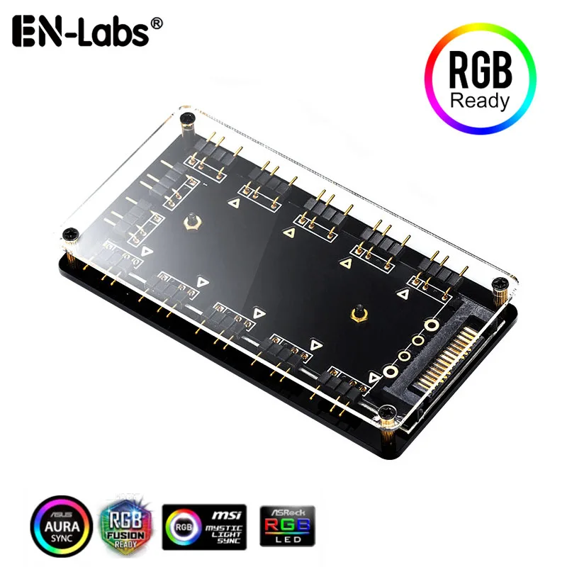 EN-Labs EN-Labs PRARGB1X10MG 10-Port ARGB Hub 1.64ft Cable — product photo