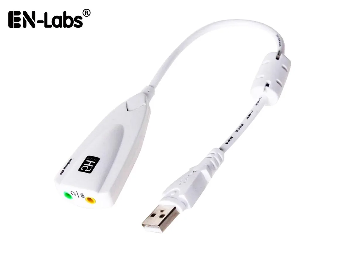 EN-Labs EN-Labs 7.1 Channel USB 2.0 Sound Adapter White — product photo