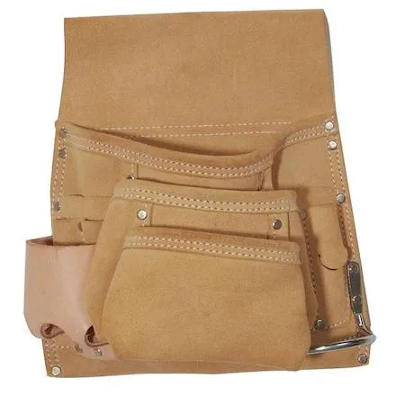 Westward Westward 13T127 Tool Pouch Tan Leather 10 Pockets — product photo