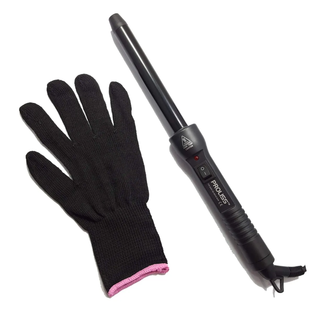 Proliss Proliss The Twister 19mm Tourmaline Ceramic Curling Wand Black — product photo