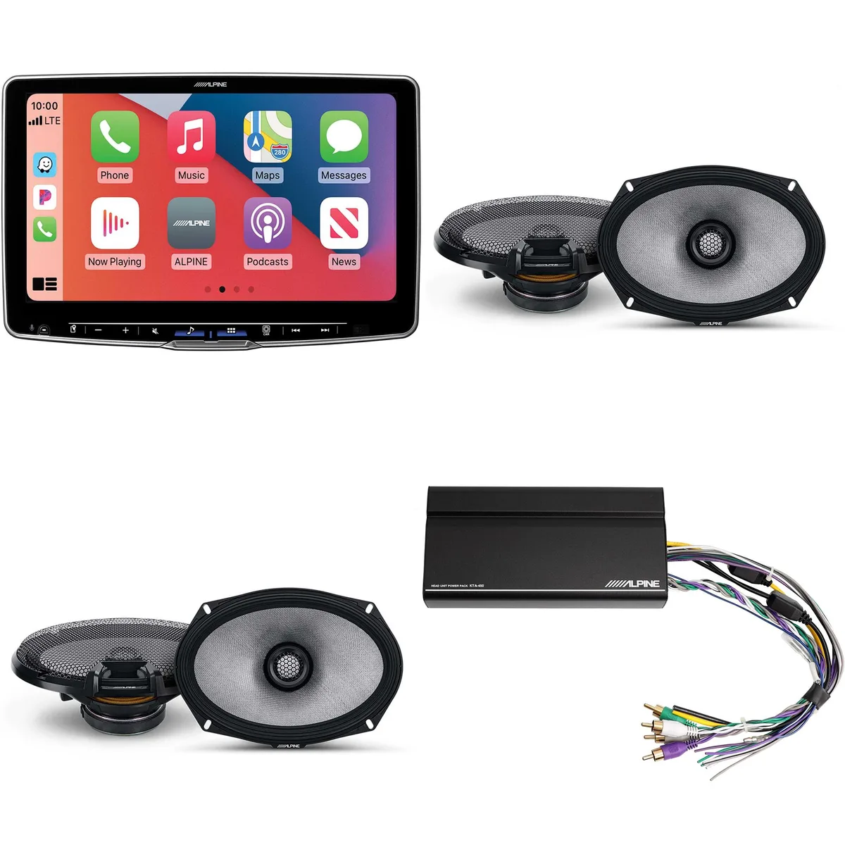Alpine Alpine ILX-F511 Halo11 11" Receiver Bundle with 6x9" Speakers &amp; KTA-450 Amp — product photo