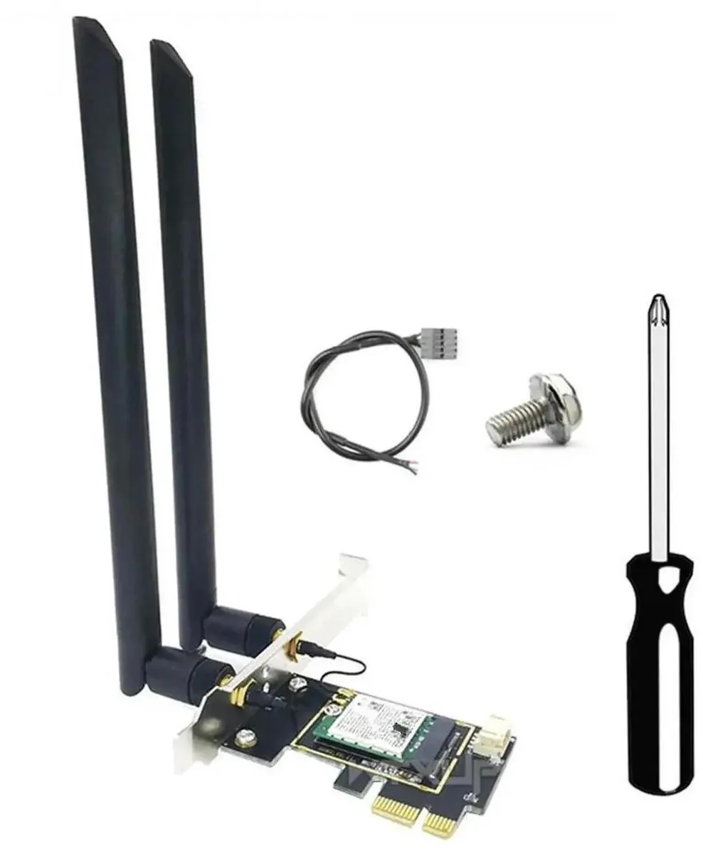 SMUGDESK SMUGDESK WiFi 7 BE200 PCIe Card Bluetooth 5.4 Tri-Band 2.4/5/6 GHz 8774 Mbps — product photo