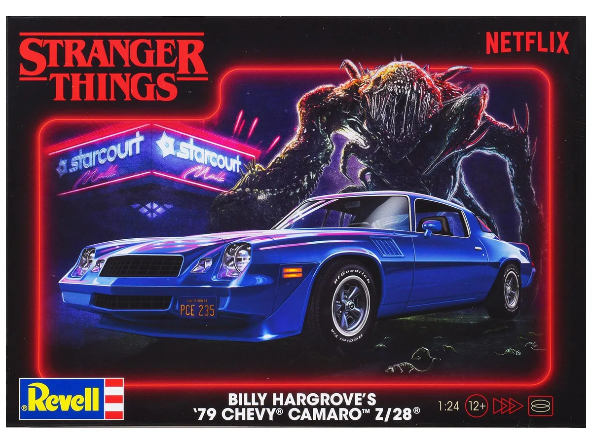 Revell Revell Billy Hargroves 1979 Chevrolet Camaro Z/28 Stranger Things 1/24 Plastic Model Kit — product photo