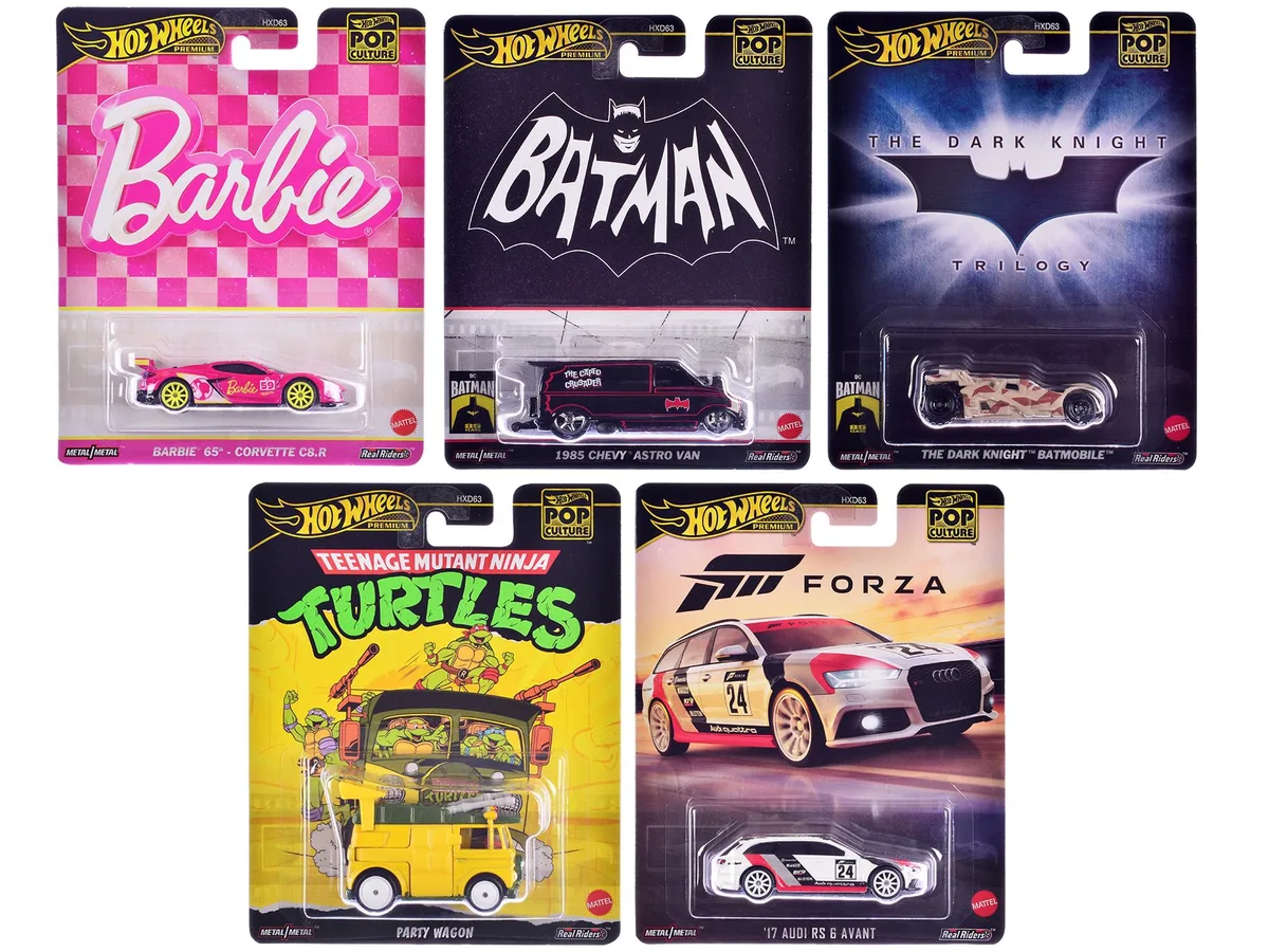 Hot Wheels Hot Wheels Pop Culture 2024 Premium Series 5-Piece Set E — product photo