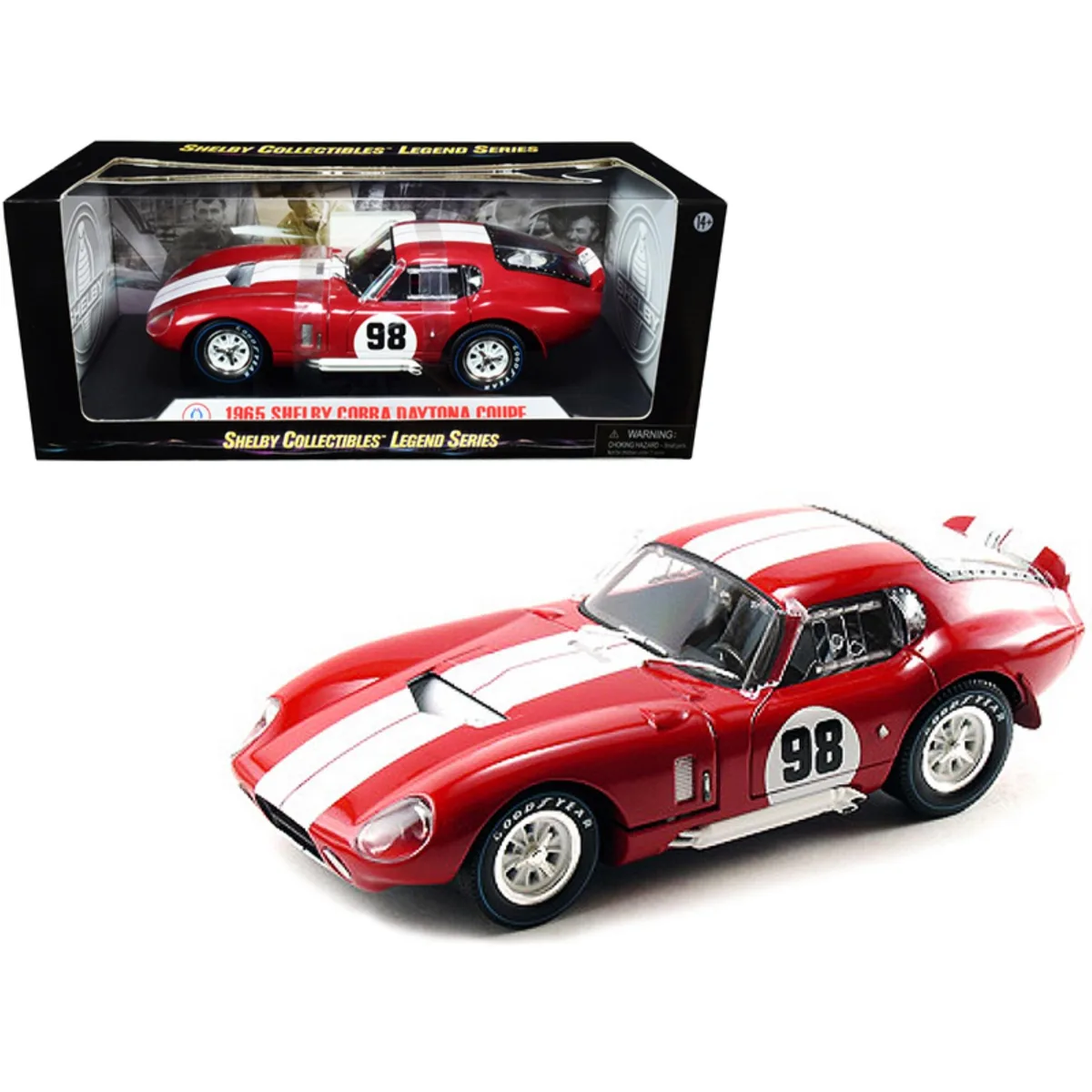 Shelby Collectibles Shelby Collectibles 1965 Shelby Cobra Daytona Coupe #98 1/18 Diecast Vehicle — product photo
