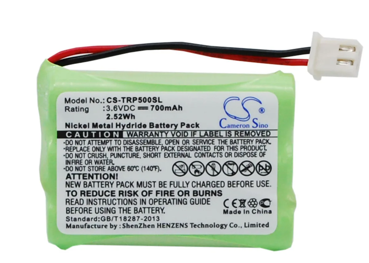 Estry Estry Standard Battery 3.6V 700mAh for Tri-Tronics Pro 500XLS/XL G2 Pro — product photo