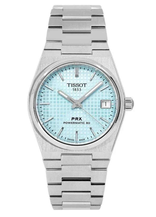 Tissot Tissot T-Classic PRX Powermatic 80 Ice Blue Dial Automatic 35.00 mm Watch — product photo