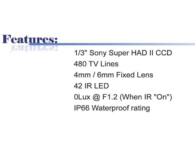 Bluecctv Bluecctv BL-IR9043-G-4 480 TVL 42IR 4mm Grey analog camera — product photo