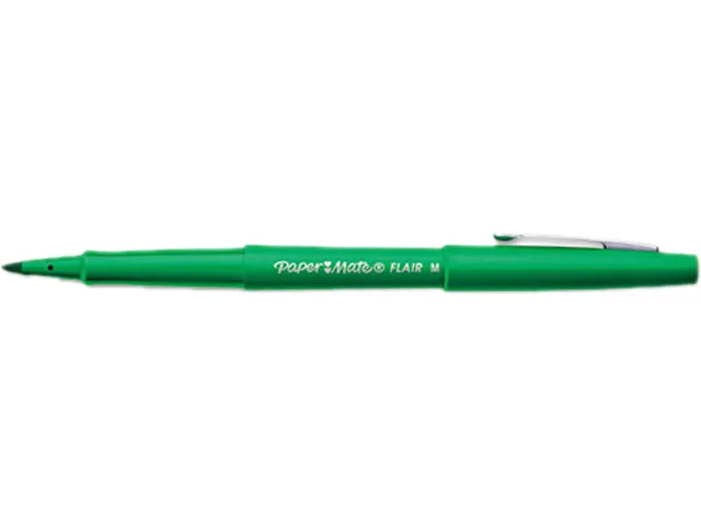 Paper Mate Paper Mate 8440152 Flair Porous Point Pen Green Medium Dozen — product photo
