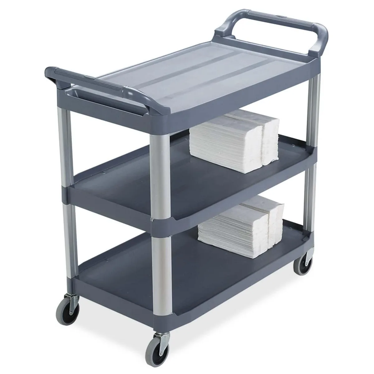 Rubbermaid Commercial Rubbermaid Commercial 409100 Mobile Utility Cart 40.6" x 20" x 37.8" 300 lb office furniture — product photo