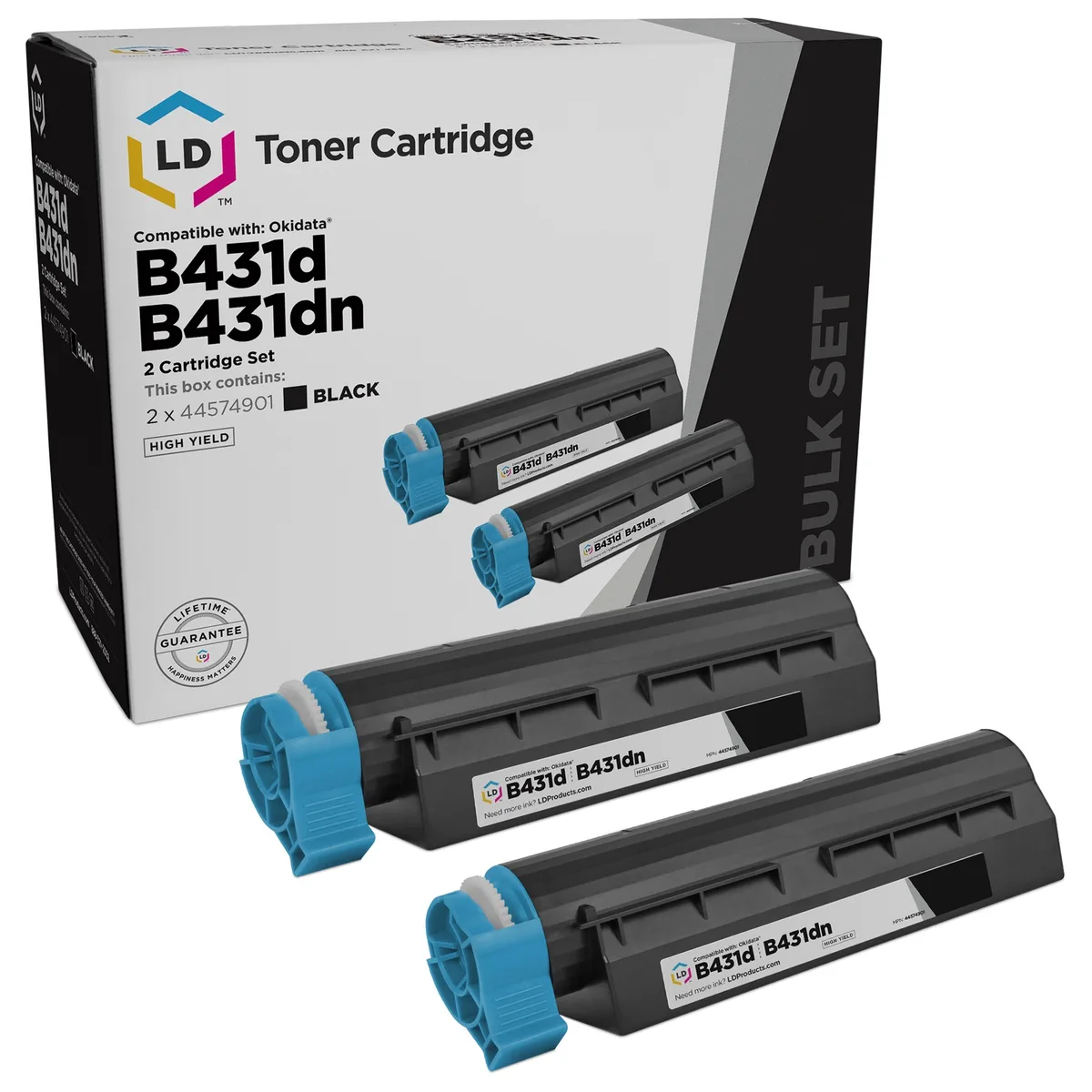 LD Products LD Products Toner Cartridge 44574901 Black High Yield 2-Pack — product photo