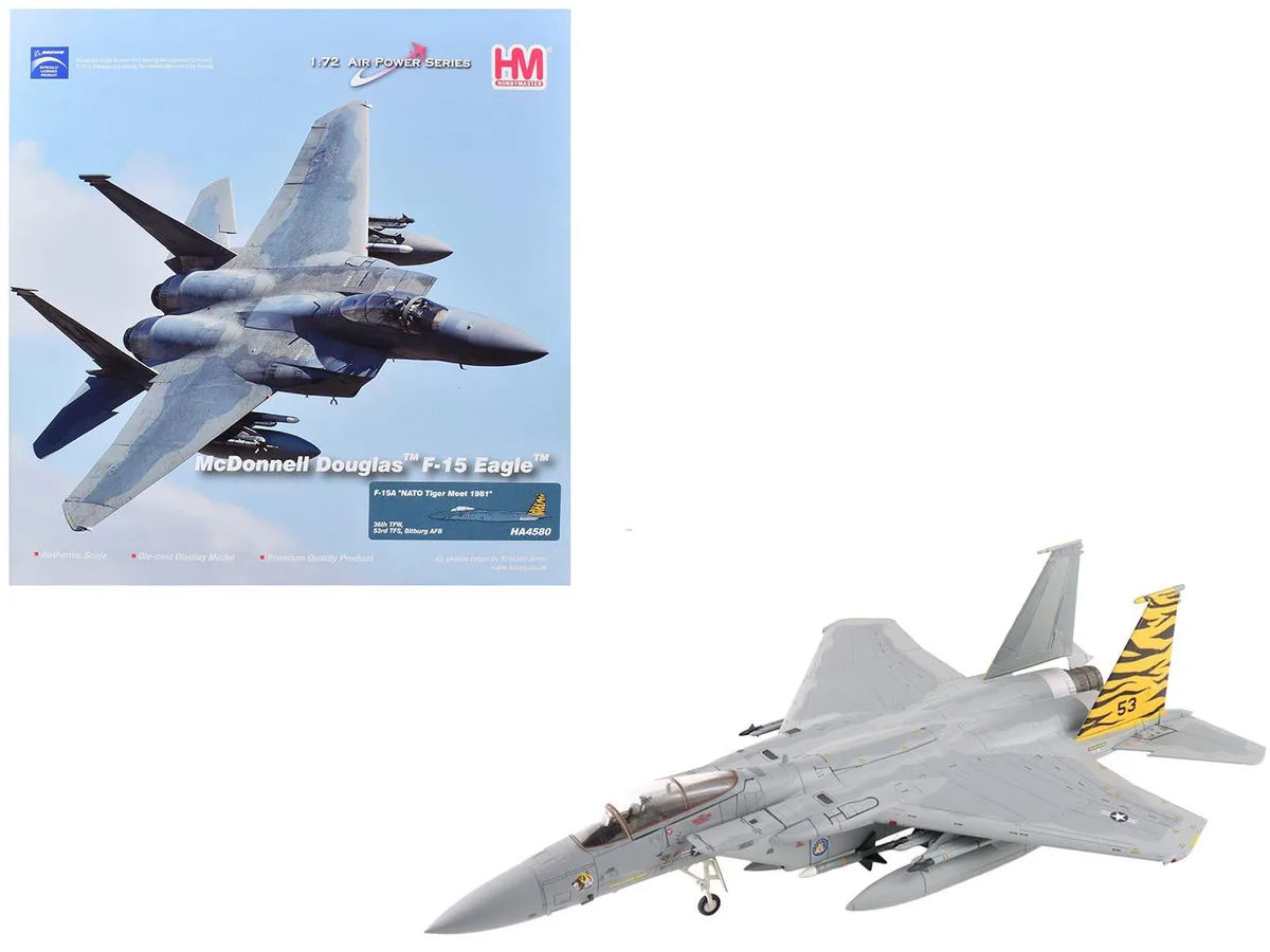 Hobby Master Hobby Master F-15A Eagle "NATO Tiger Meet" 1/72 Diecast Model — product photo