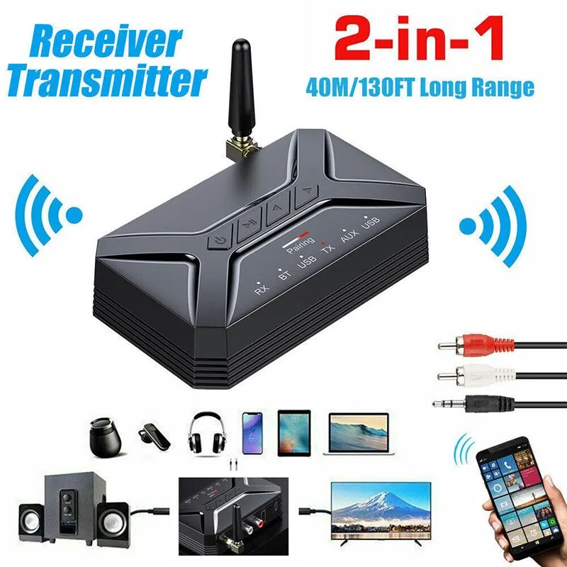 eYotto eYotto 2 in 1 Bluetooth 5.0 Transmitter Receiver 3.5mm RCA USB Adapter — product photo