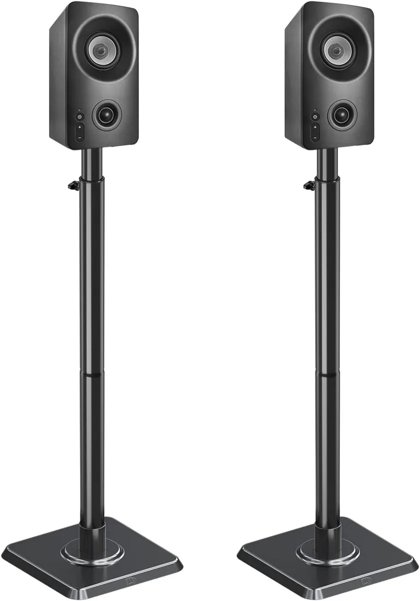 BFKK BFKK Height Adjustable Speaker Stands Pair 32.5-42.4 in 11 lbs — product photo