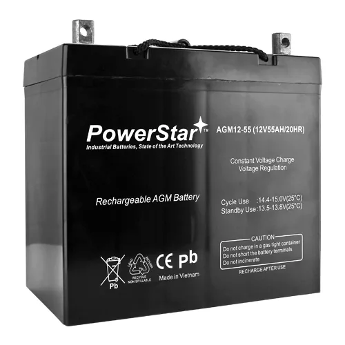 BatteryJack inc. BatteryJack inc. 12v 55Ah Threaded AGM VRLA Sealed Lead Acid UPS Replacement Battery — product photo
