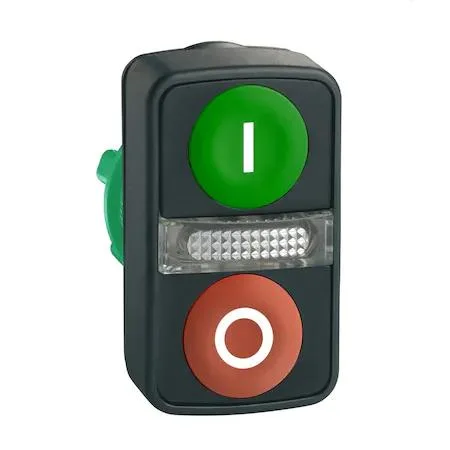 Schneider Electric Schneider Electric 22 mm Flush Pushbutton I/O Green Red — product photo