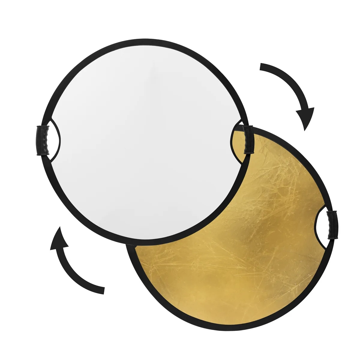 Glow Edge Glow Edge Circular Collapsible Reflector with Handles 22" Gold/White Studio — product photo