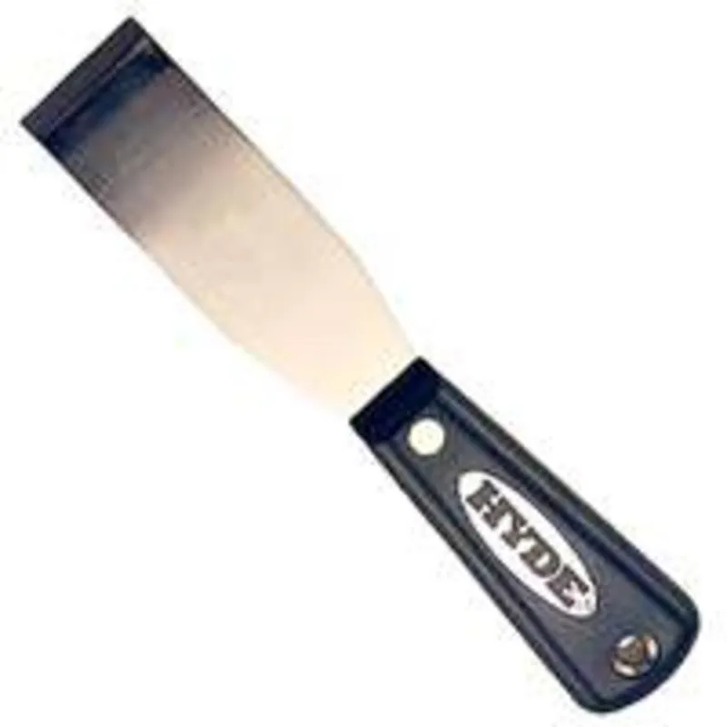 Hyde 1-5/16 inch chisel knife with full tang high carbon steel blade mirror finish clear coat