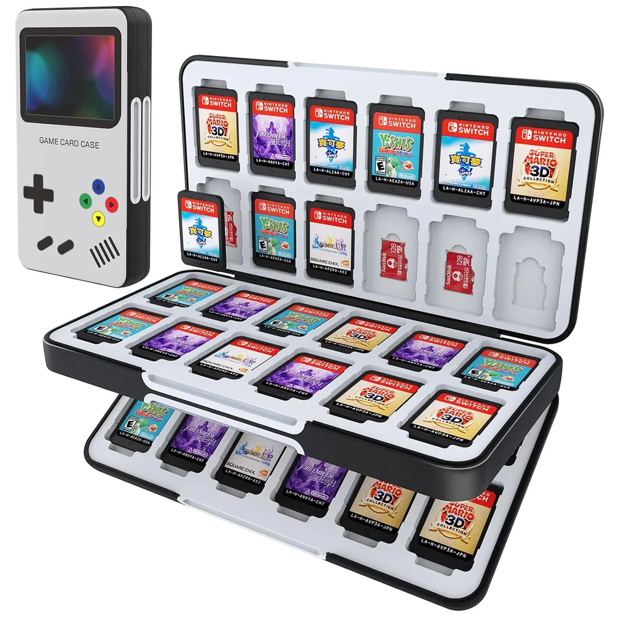 PISKEKAT PISKEKAT Game Card Case 48 Slots 24 Micro SD Slots 2021 — product photo