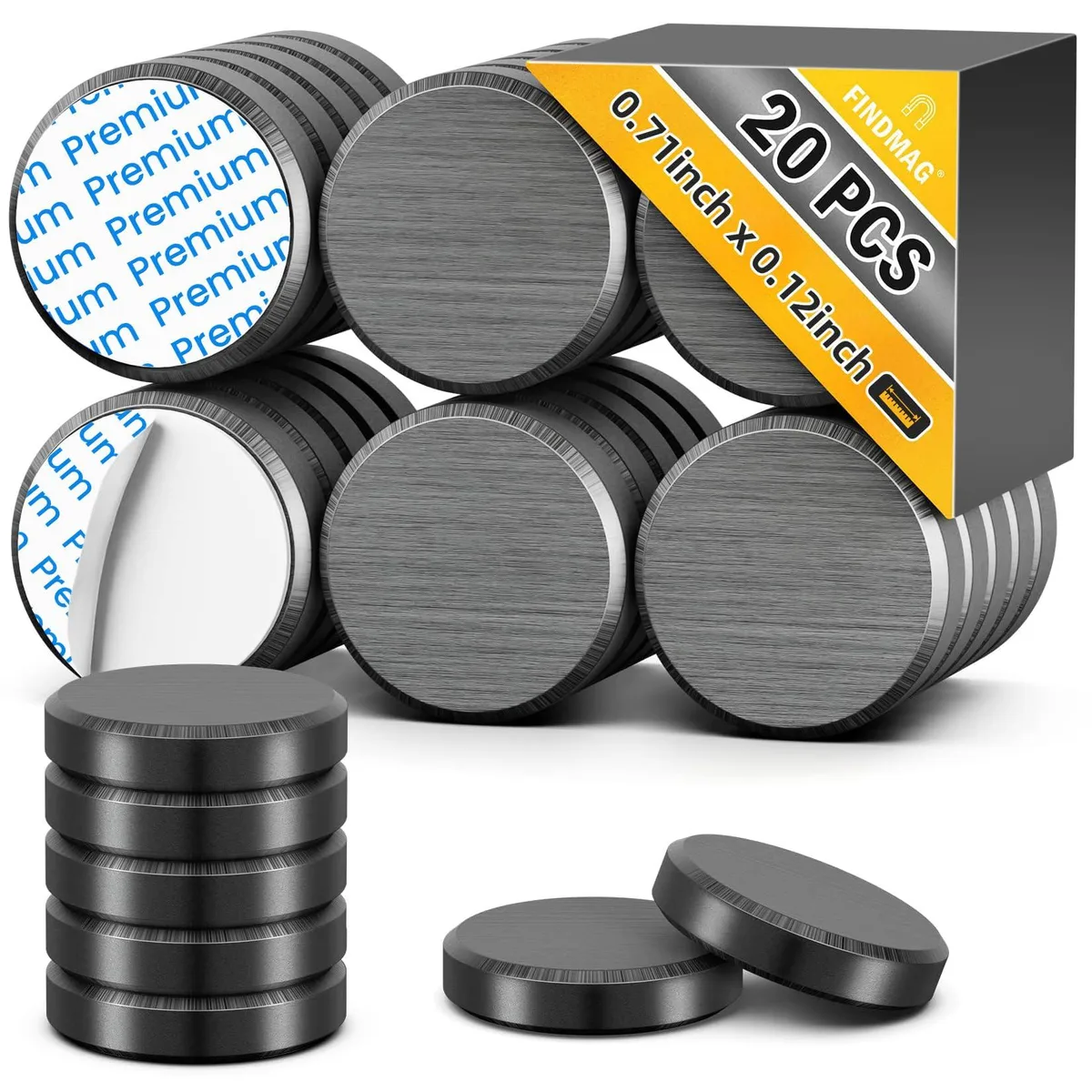  Avery Magnet000005 adhesive magnets 20-pack 0.71" x 0.12 — product photo