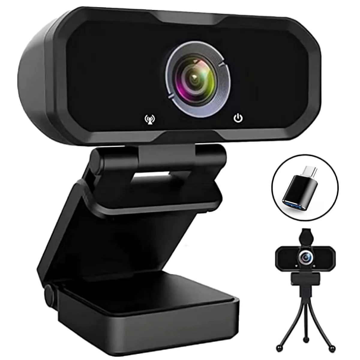KEHIPI KEHIPI USB-C 1080p 110° Webcam Black-USB C — product photo