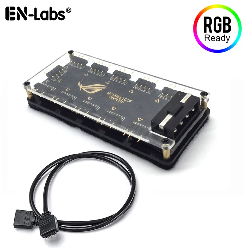 EN-Labs EN-Labs PR5VRGB1X10MOL ARGB Splitter Hub 10 Channel 30cm — product photo